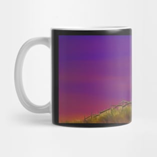 girl in a field (sunset) Mug